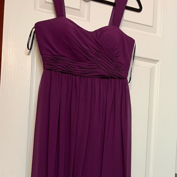 NWT Donna Morgan grape full length dress size 8 - Picture 1 of 5